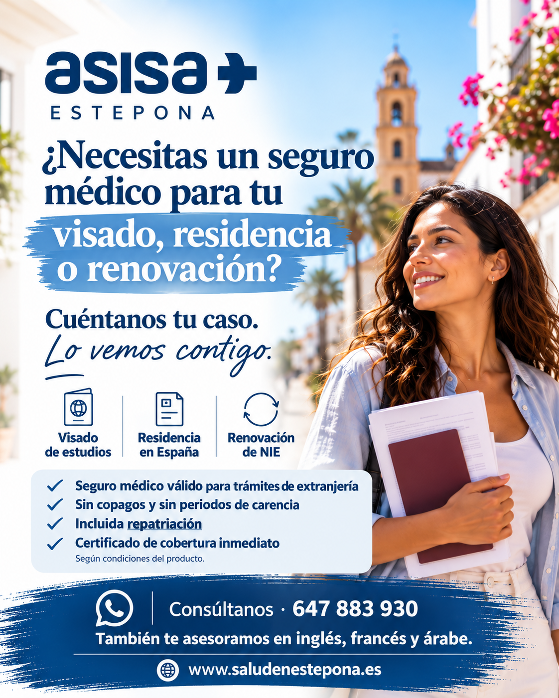 Seguro médico para visado y residencia en España con ASISA Agencia Oficial